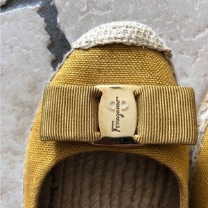 Yellow Salvatore Ferragamo Espadrilles